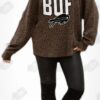 Bills Wordmark Ruffle Sleeve Buffalo Bills Shirt Bills Wordmark Ruffle Sleeve Buffalo Bills Shirt