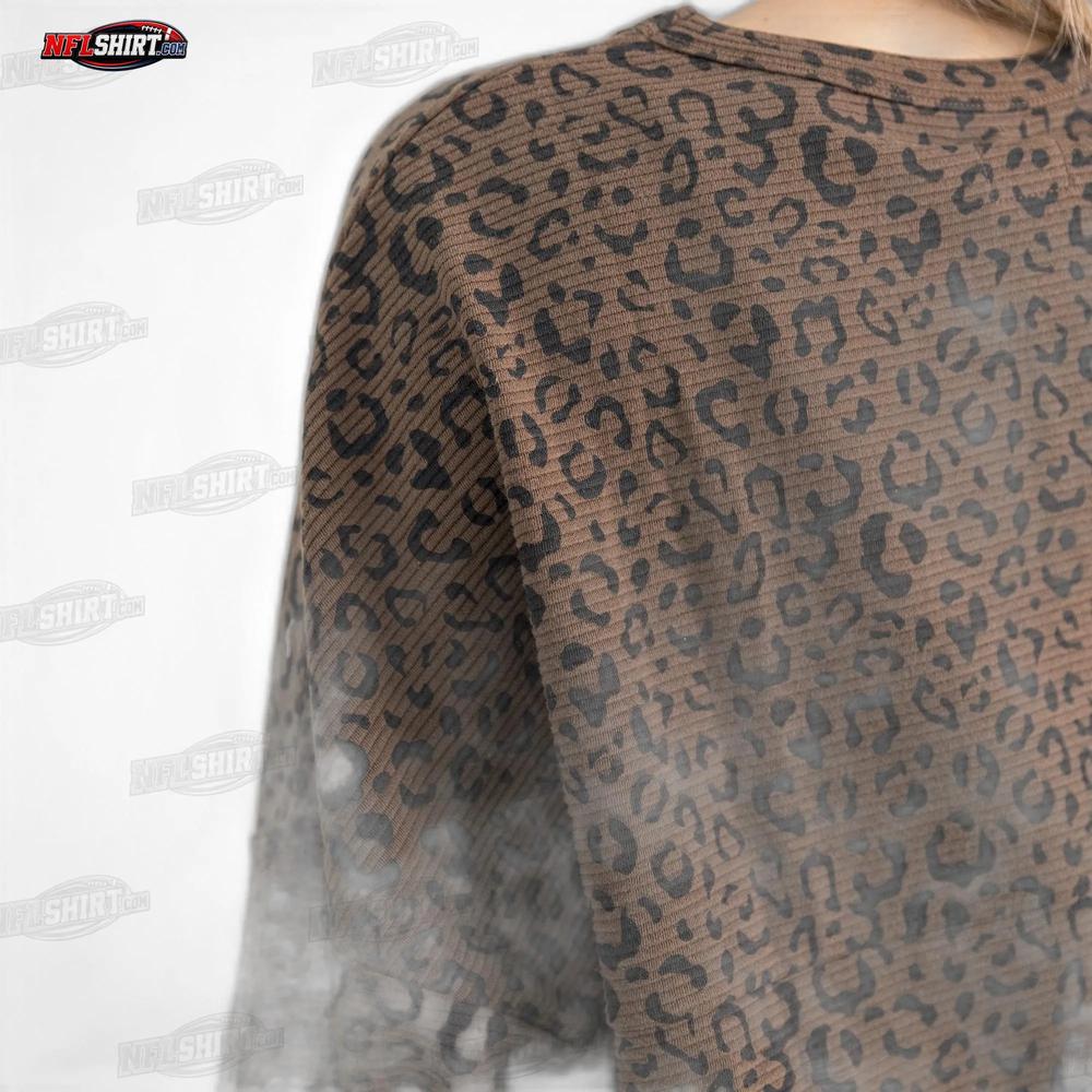 Brown Leopard Print Vital Style Vintage Wash Corded Buffalo Bills Shirt Brown Leopard Print Vital Style Vintage Wash Corded Buffalo Bills Shirt