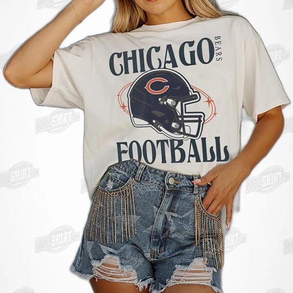 Cream Victorious Vixen Flowy Chicago Bears Shirt