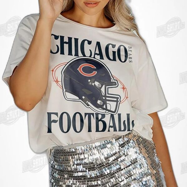 CHICAGO BEARS Victorious Vixen Flowy NFL Shirt - Football Fan Tee 2