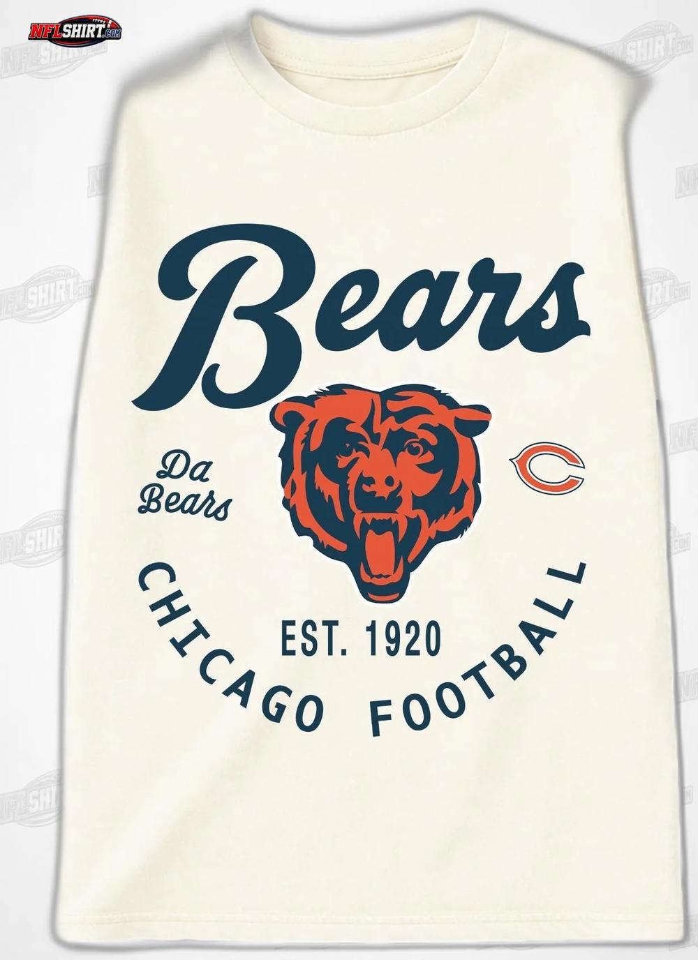 Retro Bear Head Chicago Bears Shirt Retro Bear Head Chicago Bears Shirt