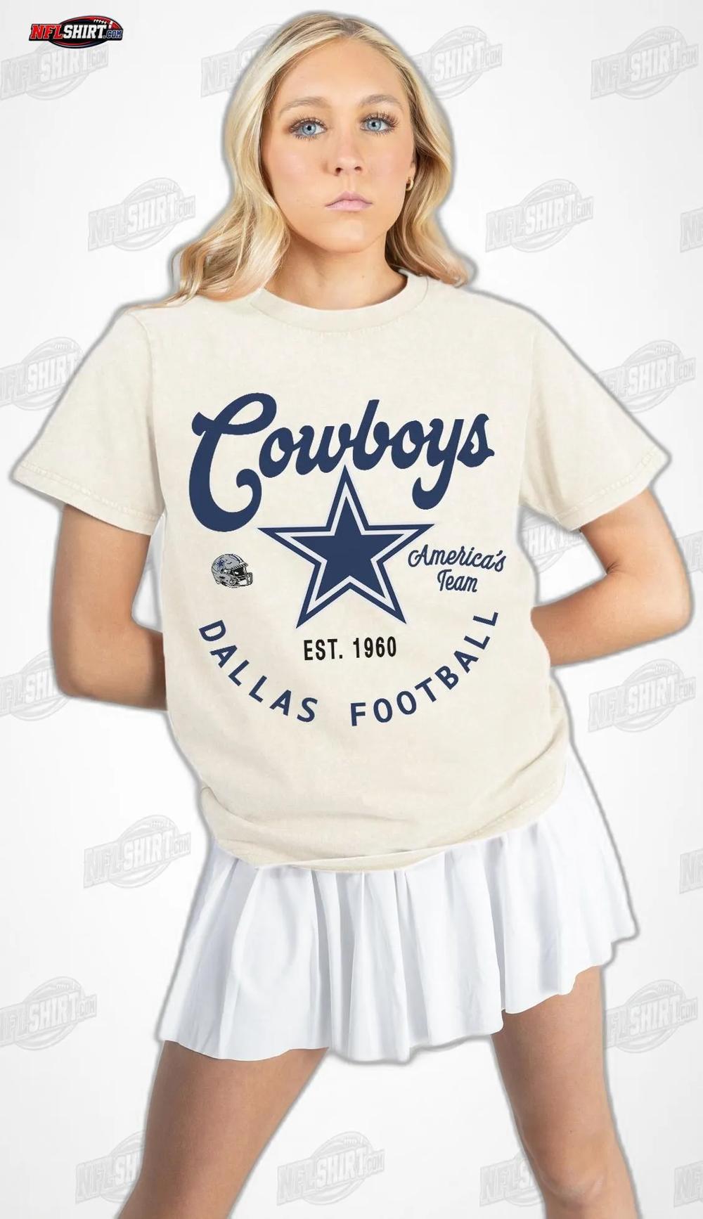 Cream You Know Our Name Classic Fit Dallas Cowboys Shirt Cream You Know Our Name Classic Fit Dallas Cowboys Shirt