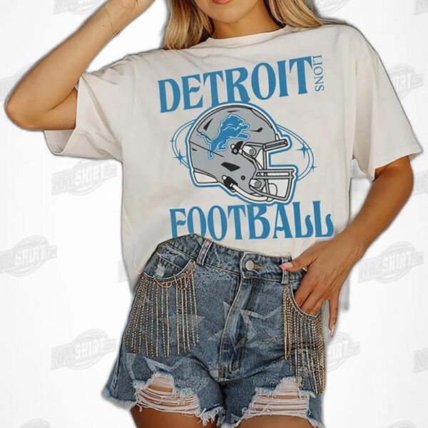Cream Victorious Vixen Flowy Detroit Lions Shirt