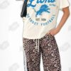 Cream Victorious Vixen Flowy Detroit Lions Shirt