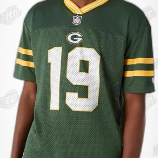 Green Gold Number 19 Oversize Mesh Jersey Green Bay Packers Shirt