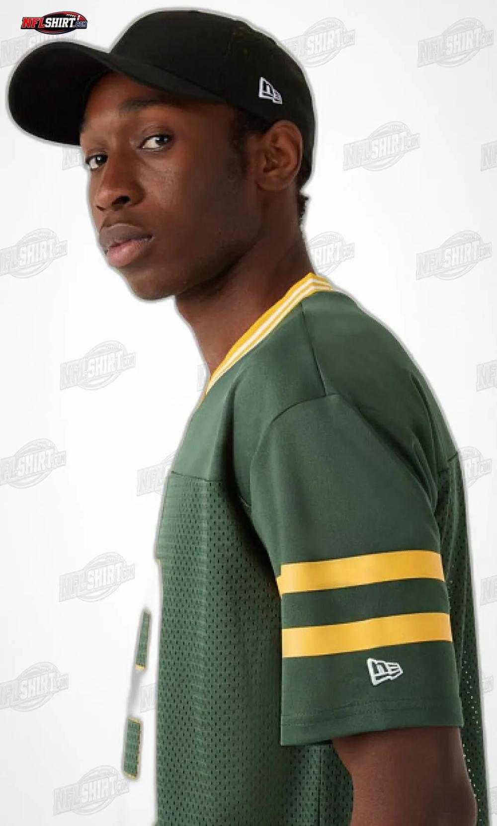Green Gold Number 19 Oversize Mesh Jersey Green Bay Packers Shirt Green Gold Number 19 Oversize Mesh Jersey Green Bay Packers Shirt