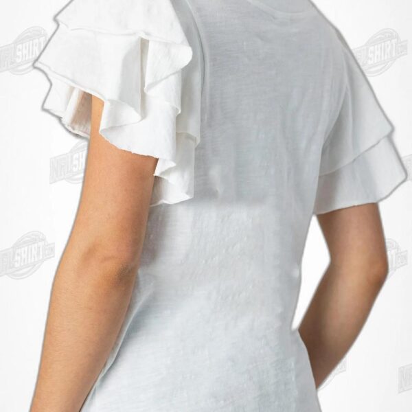 INDIANAPOLIS COLTS Valkyrie Ruffle Sleeve Knit Top NFL Shirt - Football Fan Tee 3