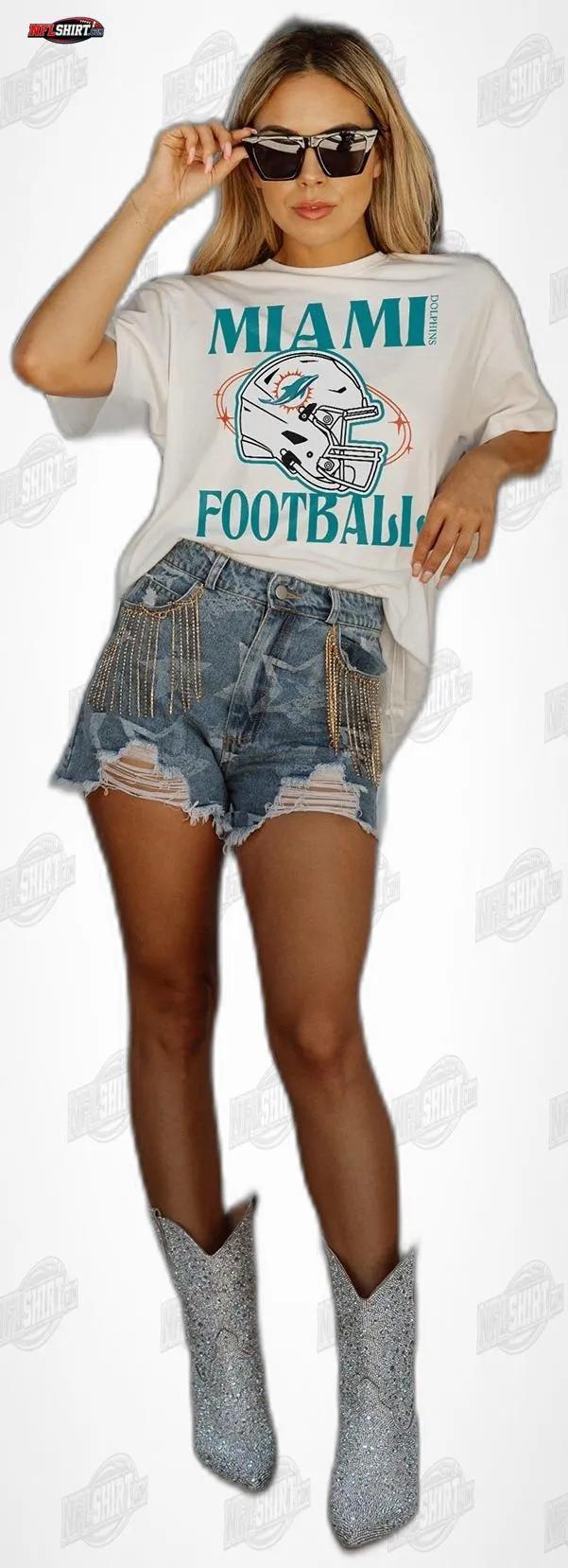 Retro Football Helmet Miami Dolphins Shirt Retro Football Helmet Miami Dolphins Shirt