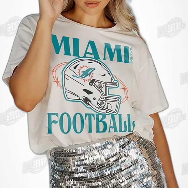 MIAMI DOLPHINS Victorious Vixen Flowy NFL Shirt - Football Fan Tee 2