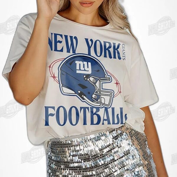 NEW YORK GIANTS Victorious Vixen Flowy NFL Shirt - Football Fan Tee 2
