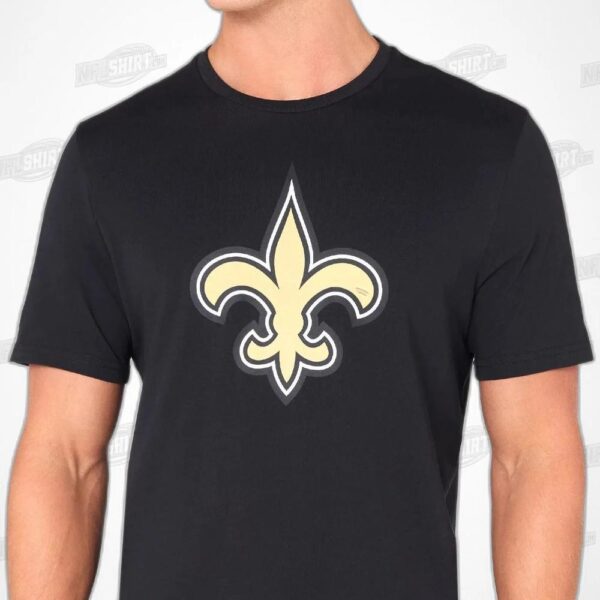 New Orleans Saints Black NFL Shirt - Football Fan Tee 2