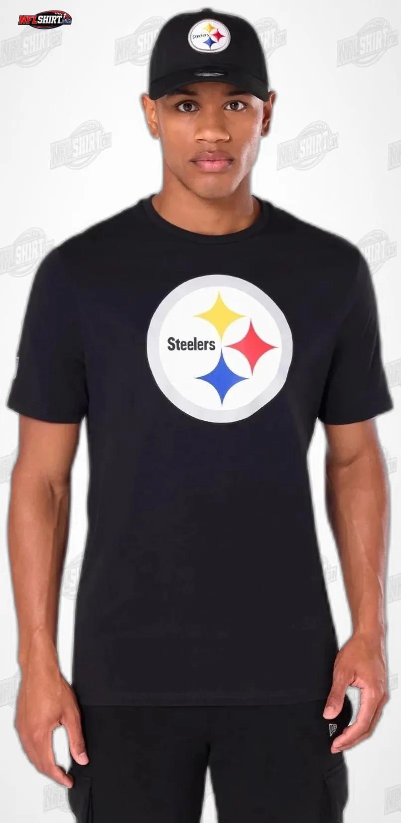 Black Classic Logo Crewneck Pittsburgh Steelers Shirt Black Classic Logo Crewneck Pittsburgh Steelers Shirt