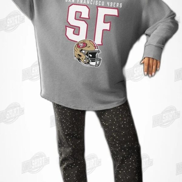 SAN FRANCISCO 49ERS PURE MOTION VINTAGE WASH CORDED NFL Shirt - Football Fan Tee 2
