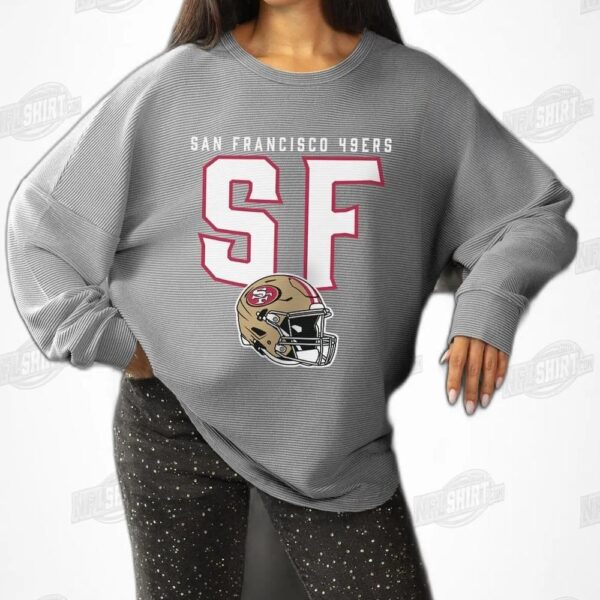 SAN FRANCISCO 49ERS PURE MOTION VINTAGE WASH CORDED NFL Shirt - Football Fan Tee 3