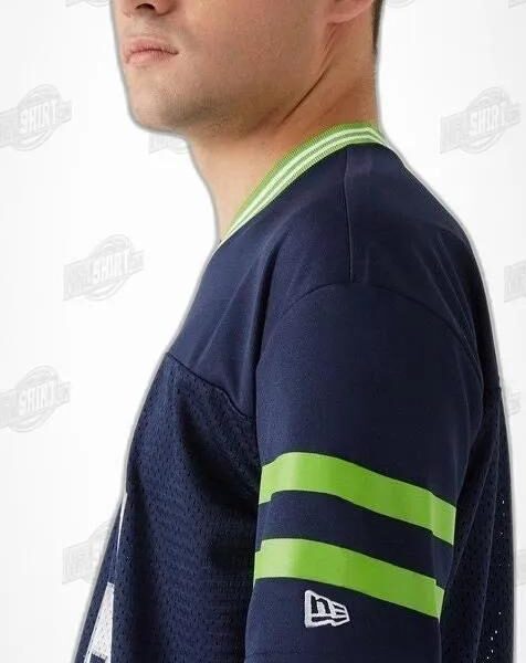 Seattle Seahawks Oversize Mesh Jersey NFL Shirt - Football Fan Tee 4