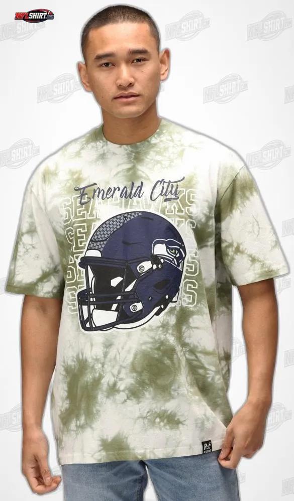 Emerald City Helmet Tie Dye Seattle Seahawks Shirt Emerald City Helmet Tie Dye Seattle Seahawks Shirt