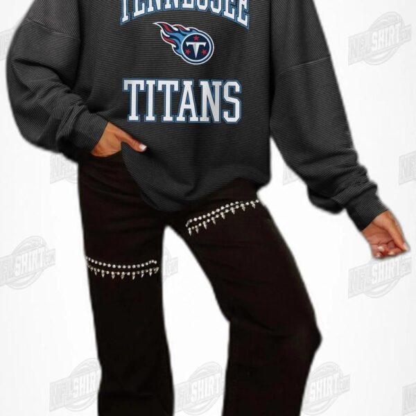 TENNESSEE TITANS RELENTLESS VINTAGE WASH CORDED NFL Shirt - Football Fan Tee 1