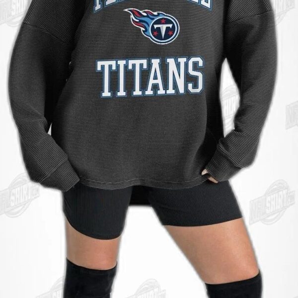 TENNESSEE TITANS RELENTLESS VINTAGE WASH CORDED NFL Shirt - Football Fan Tee 4