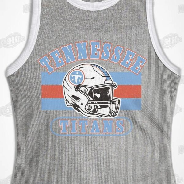 TENNESSEE TITANS VICTORY CLUB CONTRAST TRIM FITTED TANK TOP NFL Shirt - Football Fan Tee 4