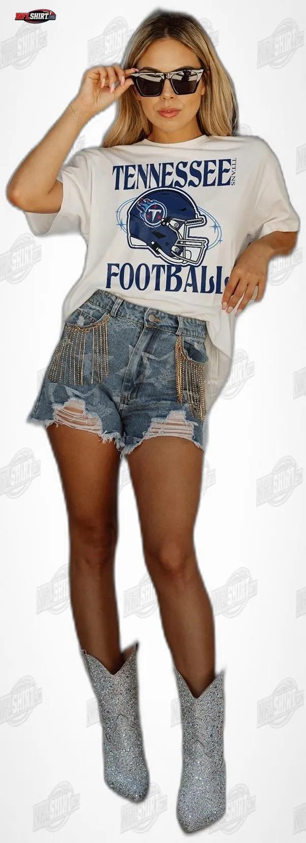 Cream Victorious Vixen Flowy Tennessee Titans Shirt Cream Victorious Vixen Flowy Tennessee Titans Shirt